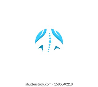Spine logo icon massage vector 