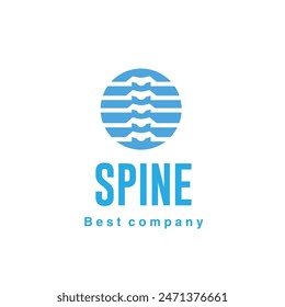 Spine logo illustration. Chiropractic icon design Spine icon for Physio therapy suitable for clinic	
