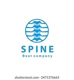 Spine logo illustration. Chiropractic icon design Spine icon for Physio therapy suitable for clinic	
