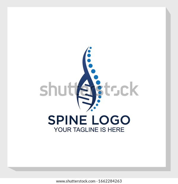 Spine Logo Template Design Vector Medical Stock Vector (Royalty Free ...