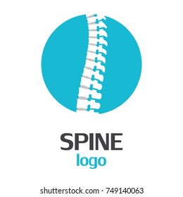 Spine logo template on a white background. Vector Illustrator Eps10