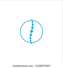 spine logo template, rehabilitation design concept, vector