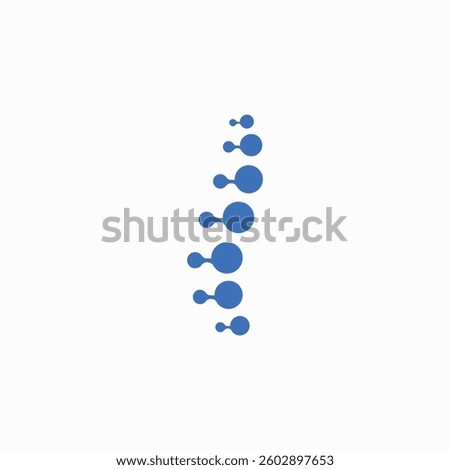 Spine logo template. Spinal icon. Backbone icon
