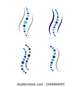 Spine logo template  vector icon illustration design