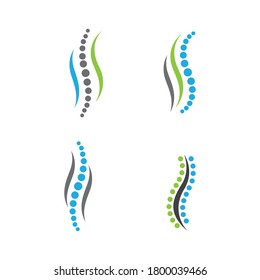 Spine logo template vector icon design