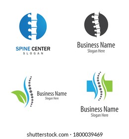Spine logo template vector icon design