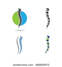 Spine logo template vector icon design