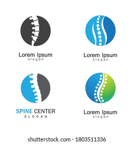 Spine Logo Template Vector Icon Design