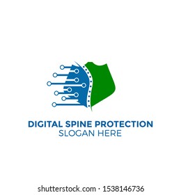 Spine logo vector, 	
Chiropractic care Logo Template Simple Design