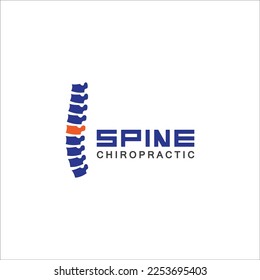 Spine logo vector illustration design template