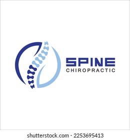 Spine logo vector illustration design template