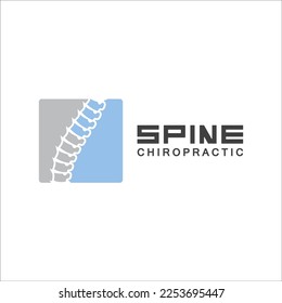Spine logo vector illustration design template