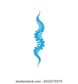 Diseño de Plantilla de Ilustración vectorial de logotipo de columna vertebral