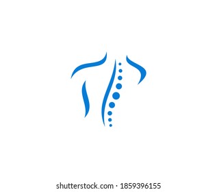 Spine logo vector massage icon 