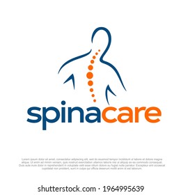 Spine Medical Center Vector Logo Design or Spine treatment logo design concept. Spine Clinic logo design template design