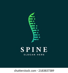 Spine for medical logo, icon for science technology bone symbol, icon, design template