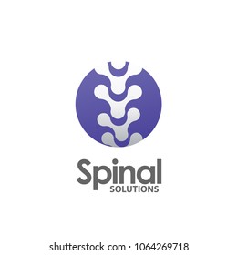 Spine Pain Medical Center Vector Logo Template