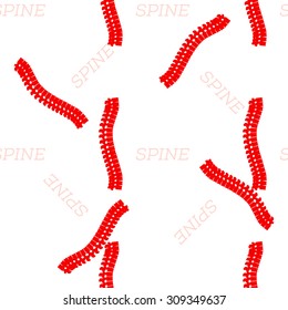 spine seamless pattern. vector illustration