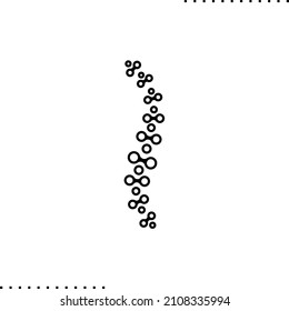 columna vertebral e ilustración de vector quiropráctico aislada en blanco