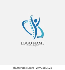 spine, spiral, health, bone, pain, backbone logo template