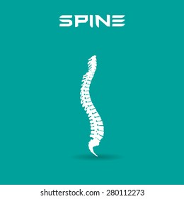 Spine symbol design vector illustration