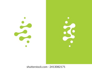 spine tech logo design modern simple symbol icon template