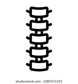 Spine Vector Line Icon Design