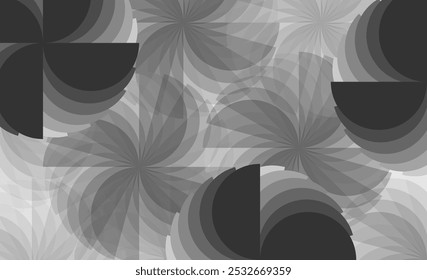 Design de fundo cinza abstrato do girador