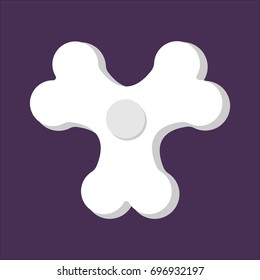 Spinner Bones Fidget finger toy. Halloween Anti Stress Hand Toy  
