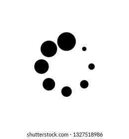 spinner of dots icon. Signs and symbols can be used for web, logo, mobile app, UI, UX