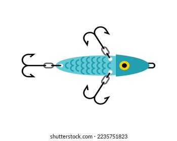 Spinner fishing tackle. Vector illustration. Accessory for fishing