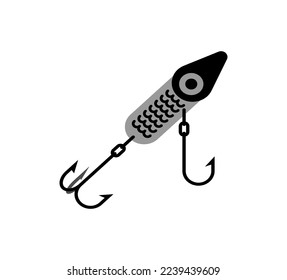 Spinner fishing tackle. Vector illustration. Accessory for fishing