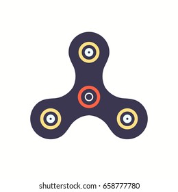 Spinner Flat style design illustration. Simple design, good colors. Perfect for sales and informational sign.