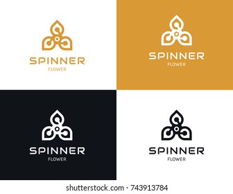 Spinner flower logo