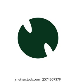 spinner green leaf logo design
