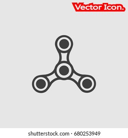 spinner icon isolated sign symbol and flat style for app, web and digital design. Vector illustration.