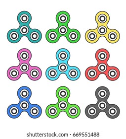 Spinner icons set