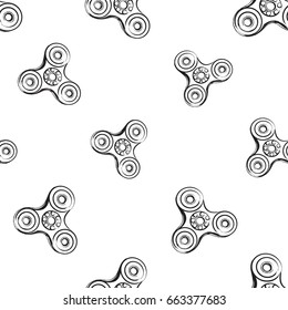 spinner illustration. Vector hand drawn fashion illustration on white background in watercolor style