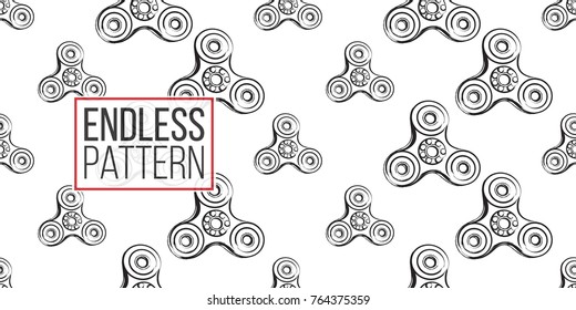 spinner illustration. Vector hand drawn fashion illustration on white background in watercolor style