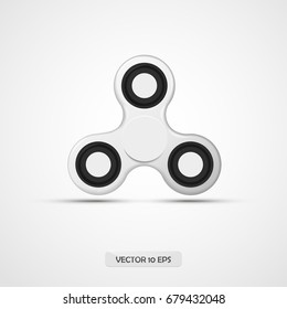 Spinner isolated. Vector illustration. Realistic toy.