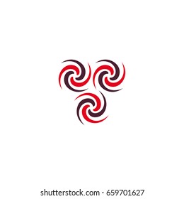 Spinner logo design. Bearing cool modern device icon. Entertaining gaming simple mechanism for fan, soothing. vector illustration eps10.