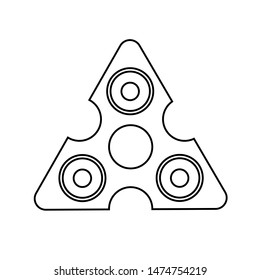 Spinner logo in vector.Spinner isolated on white background.Toy spinner.