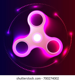 Spinner luminous abstraction in motion.