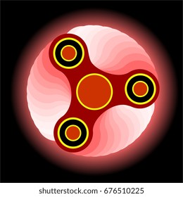 spinner modern relaxation mechanical rolling games , patch of light, luminescence, fosforitsirut, darkness