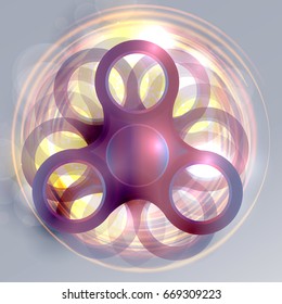 Spinner on a light background. vector illustration