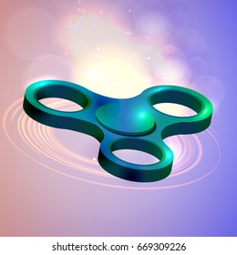 Spinner on a light background. vector illustration