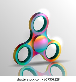 Spinner on a light background. vector illustration