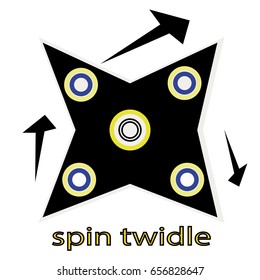 Spinner rotation toy vector EPS10