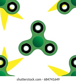 Spinner seamless pattern packing toy trend