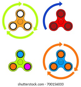 Spinner, a set of spinners. Flat design, vector illustration, vector.